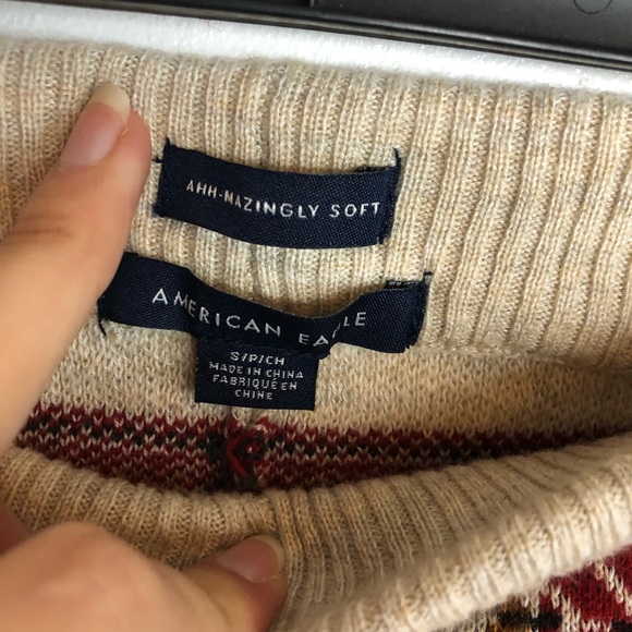 American Eagle Reindeer Sweater Sleep Leggings - Picture 7 of 7